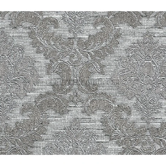 Livart Makro Mix Gri Koyu Gri Simli Motifli Damask Desenli 725-6 Duvar Kağıdı 16.50 M²