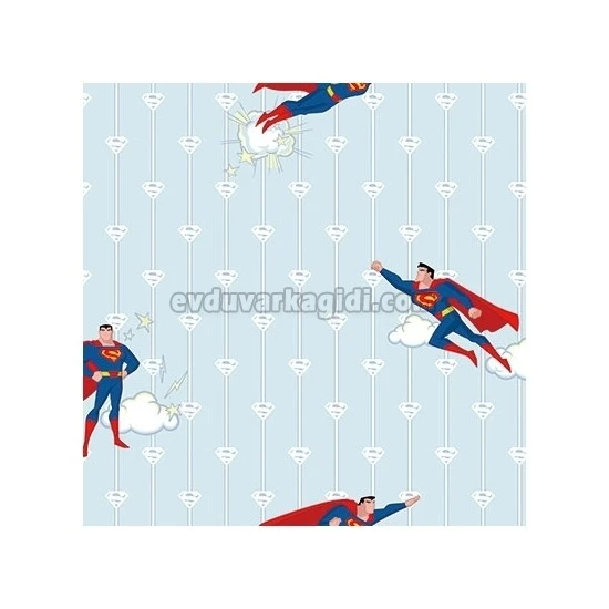 Adawall Ada Kids Bej Batman Karekter Desenli 8918-2 Duvar Kağıdı 10 M²