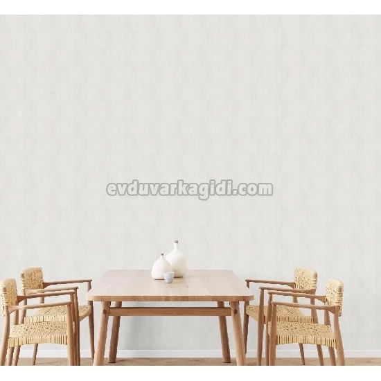 Adawall Vera Açık Krem Modern Geometrik Desenli 1501-1 Duvar Kağıdı 16.50 M²