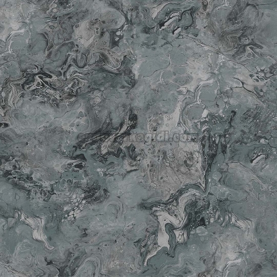 Duka Voyage Gri Siyah Su Yeşili Mermer Desenli 24762-3 Duvar Kağıdı 10.60 M²