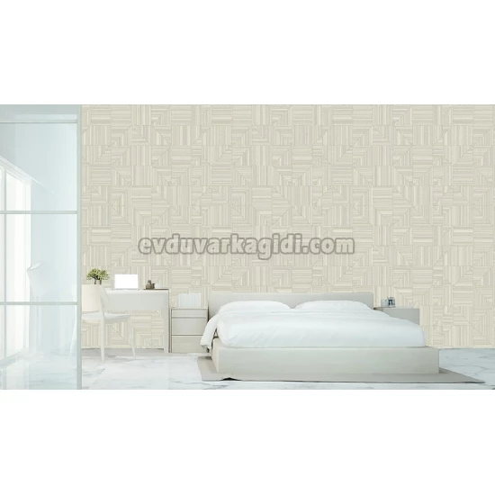 Adawall Omega Krem Geometrik Desenli 23209-2 Duvar Kağıdı 16.50 M²