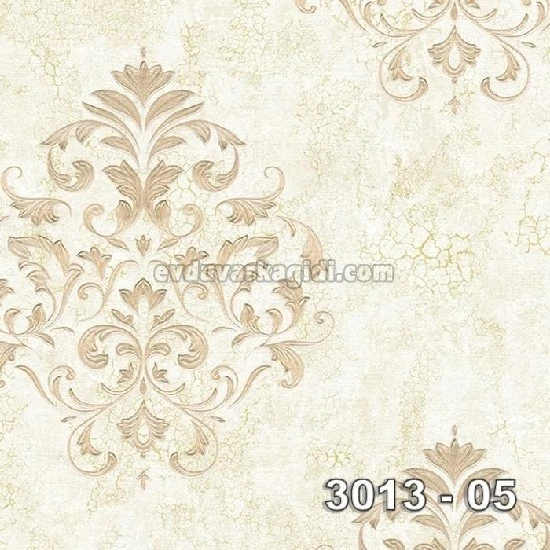 Decowall Armani Krem Gold Dokulu Damask Desenli 3013-05 Duvar Kağıdı 16.50 M²