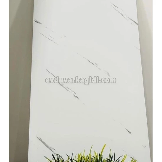 Merwall Yapışkanlı Pvc Köpük Kaplama Beyaz Mermer Desenli 30*60