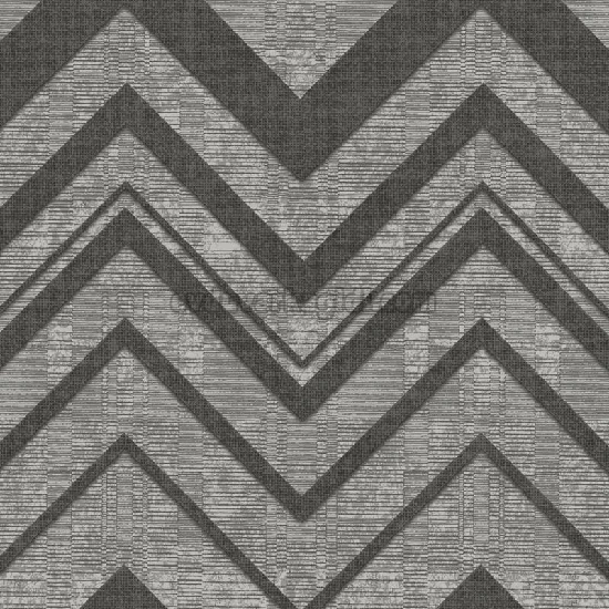 Adawall Octagon Koyu Gri Zigzag Desenli 1207-5 Duvar Kağıdı 10,60 M²