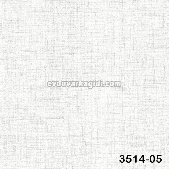 Decowall Tudor Beyaz Kumaş Keten Düz Desenli 3514-05 Duvar Kağıdı 16.50 M²