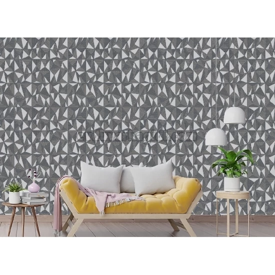 Adawall Omega Koyu Gri Modern Geometrik Desenli 23204-5 Duvar Kağıdı 16.50 M²