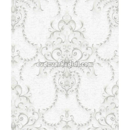 A'la Venda Gri Damask Şam Desenli DL11602 Duvar Kağıdı 16.50 M²
