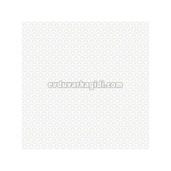 Ugepa (fransız) Hexagone Beyaz Geometrik Desenli L42400 Duvar Kağıdı 5 M²