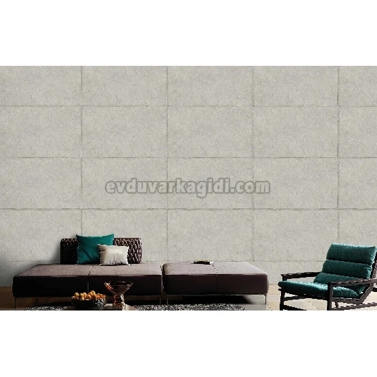 Adawall Octagon Açık Gri Duvar Beton Desenli 1214-1 Duvar Kağıdı 10,60 M²