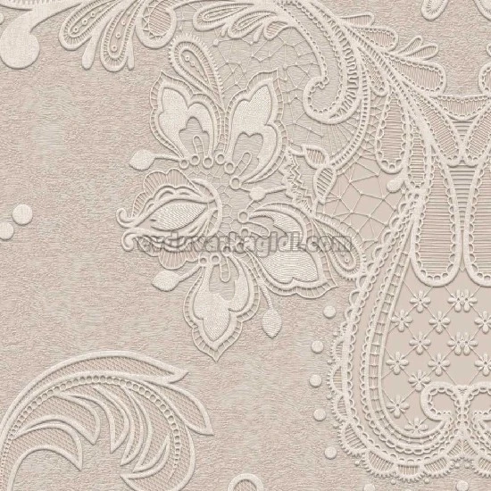 Duka Legend Pudra Zemin Kırık Beyaz Motifli Şam Desenli 81153-2 Duvar Kağıdı 16.50 M²