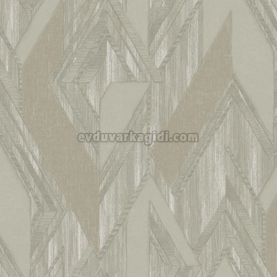Adawall Octagon Gri Modern Geometrik Desenli 1205-3 Duvar Kağıdı 10,60 M²