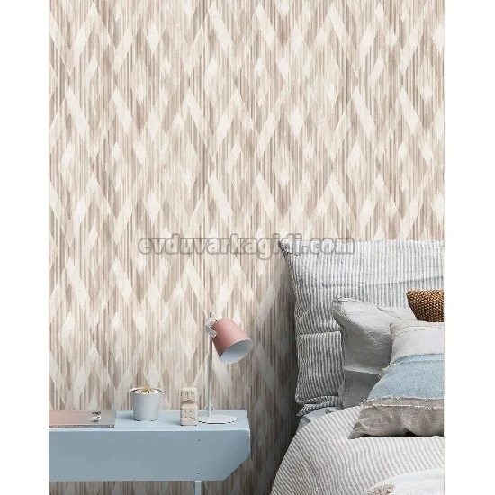 Decowall Orlando Açık Krem Geometrik Baklava Desenli 1507-04 Duvar Kağıdı 16.50 M²