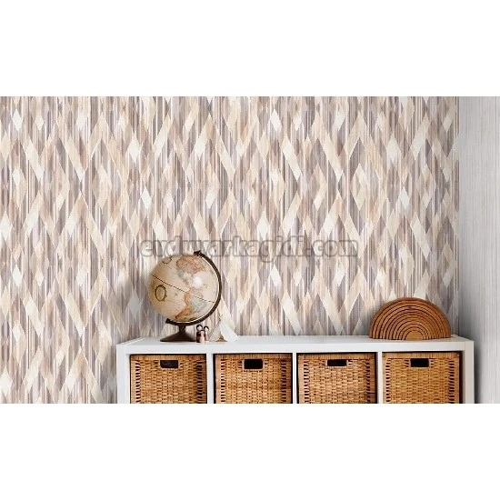 Decowall Orlando Kahve Geometrik Baklava Desenli 1507-02 Duvar Kağıdı 16.50 M²