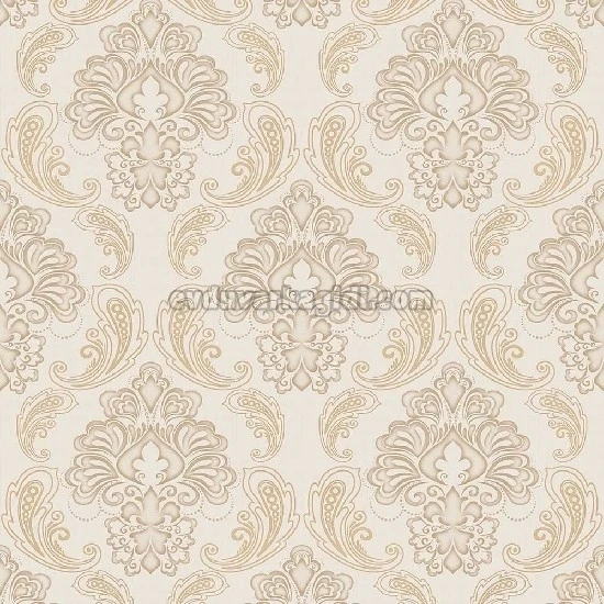 Duka Legend Bej Zemin Gold Motifli Damask Desenli 81152-1 Duvar Kağıdı 16.50 M²