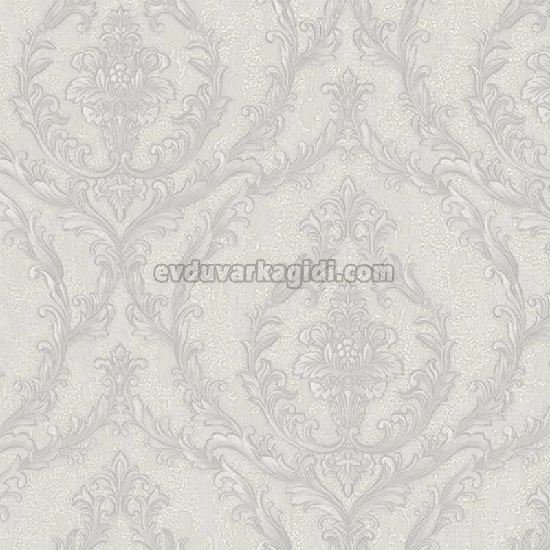 Adawall Dante Gri Damask Desenli 1401-3 Duvar Kağıdı 10.60 M²