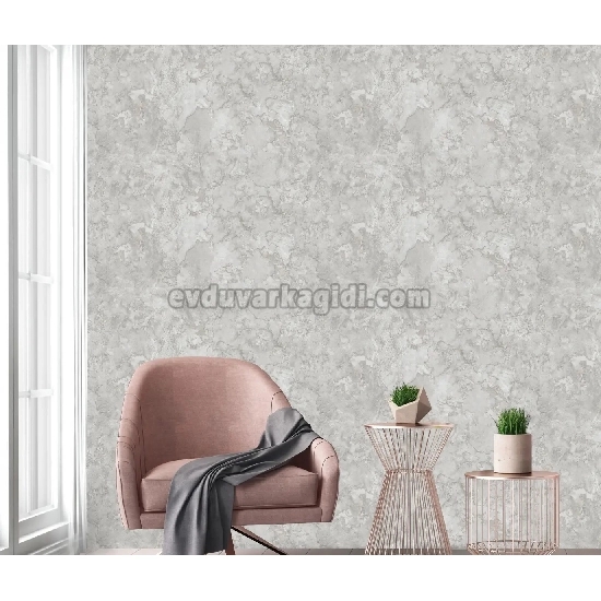 Adawall İcon Gümüş Gri Mermer Desenli 24109-1 Duvar Kağıdı 16.50 M²