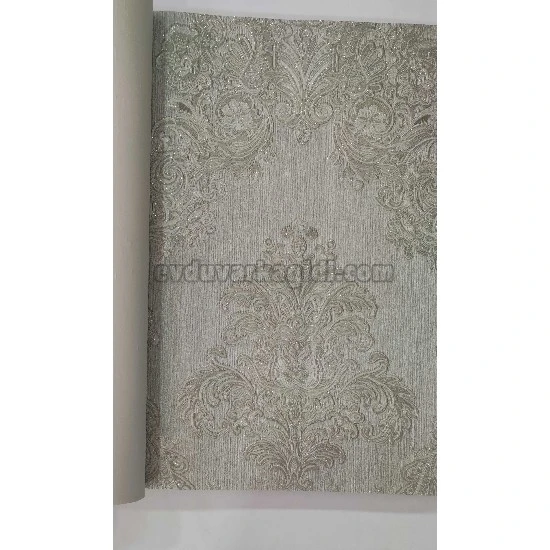 Maxwall Cappadocia Gri Simli Damask Desenli 52-003 Duvar Kağıdı 16.50 M²