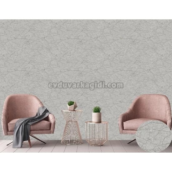 Adawall Roka Açık Gri Asimetrik Çizgi Desenli 23107-3 Duvar Kağıdı 16.50 M²