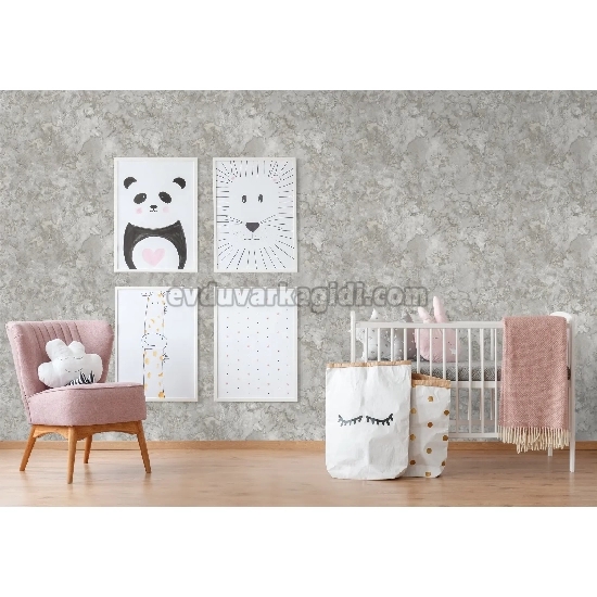 Adawall İcon Açık Gri Bej Beton Mermer Desenli 24109-2 Duvar Kağıdı 16.50 M²