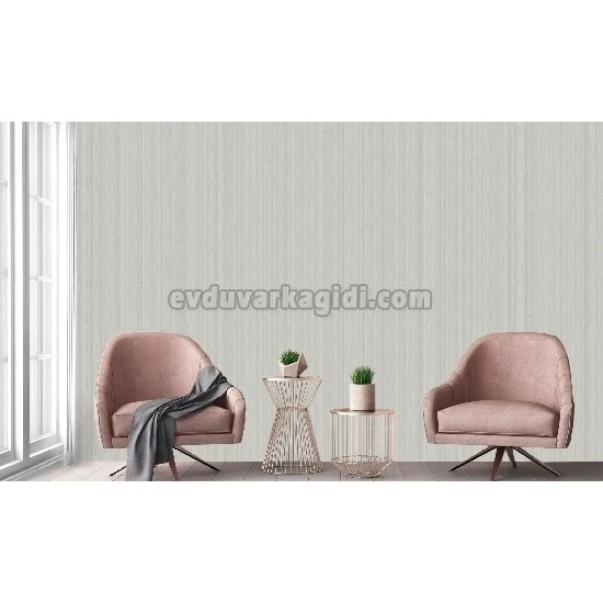 Adawall Tropicano Krem İnce Çizgi Desenli 9904-2 Duvar Kağıdı 16.50 M²