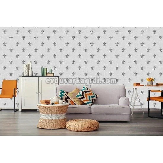 Decowall Armani Gri Beyaz Klasik Desenli 3003-02 Duvar Kağıdı 16.50 M²