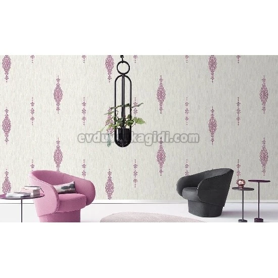 Decowall Armani Gri Siyah Damask Desenli 3001-05 Duvar Kağıdı 16.50 M²