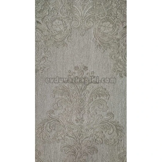 Maxwall Cappadocia Gri Simli Damask Desenli 52-003 Duvar Kağıdı 16.50 M²