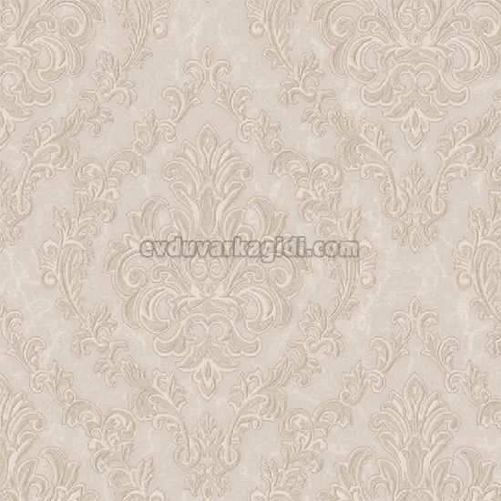 Adawall Dante Krem Motifli Damask Desenli 1405-3 Duvar Kağıdı 10.60 M²