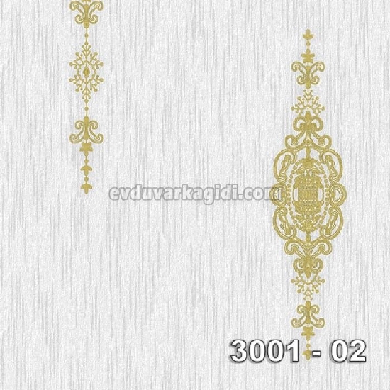 Decowall Armani Gri Krem Damask Desenli 3001-02 Duvar Kağıdı 16.50 M²