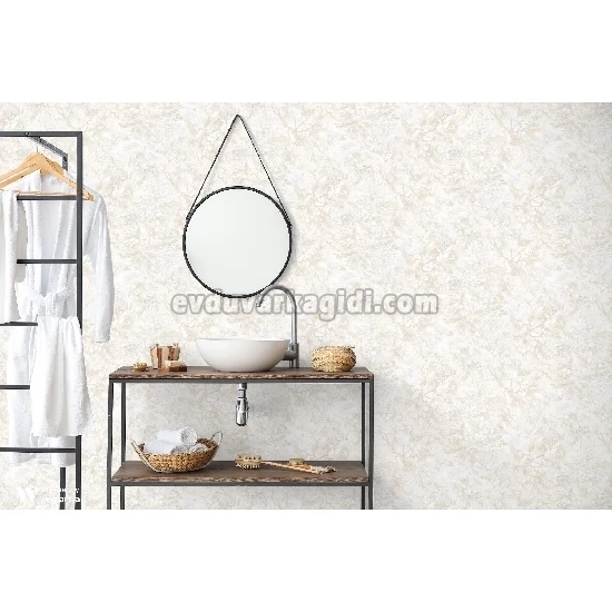 Adawall Roka Krem Modern Mermer Desenli 23101-2 Duvar Kağıdı 16.50 M²