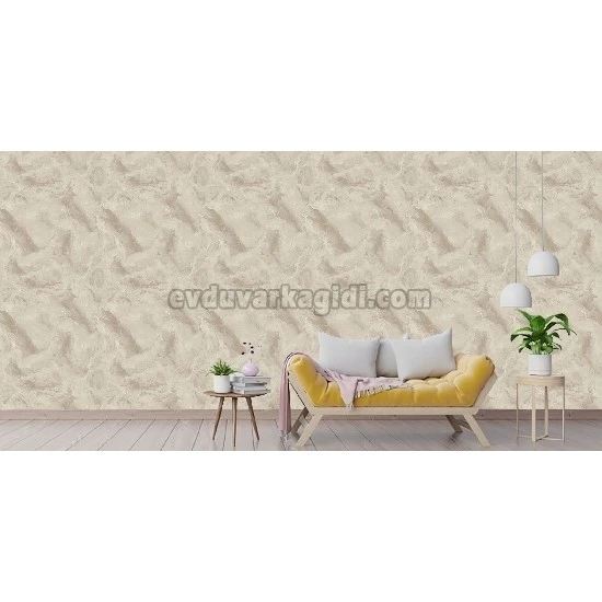 Prowall Petra Krem Soyut Mermer Desenli 5206-1 Duvar Kağıdı 16.50 M²