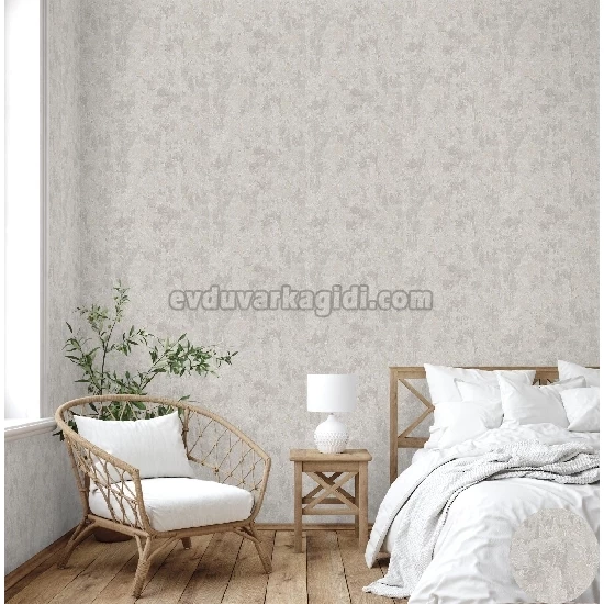 Adawall Vera Krem Eskitme Simli Düz Desenli 1513-2 Duvar Kağıdı 16.50 M²