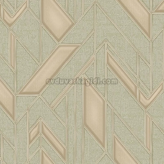 Adawall Icon Açık Yeşil Bej Modern Minimal Geometrik Desenli 24113-3 Duvar Kağıdı 16.50 M²