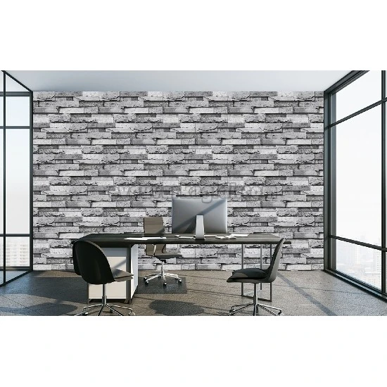 Prowall Petra 3 Boyutlu Gri Kesme Taş Desenli 5215-2 Duvar Kağıdı 16.50 M²