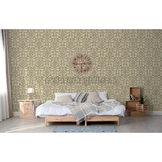 Adawall Rumi Bej Motifli Damask Desenli 6802-4 Duvar Kağıdı 10.60 M²