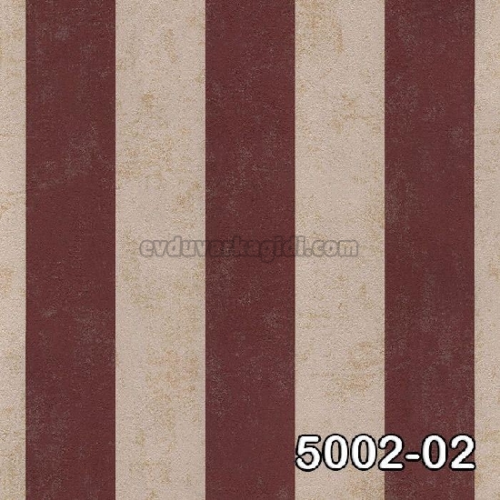 Decowall Retro Bej Bordo Sarı Modern Çizgi Desenli 5002-02 Duvar Kağıdı 16.50 M²