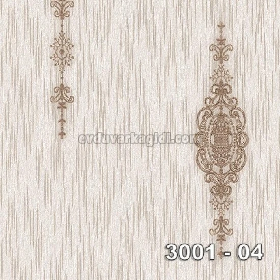 Decowall Armani Bej Kahverengi Damask Desenli 3001-04 Duvar Kağıdı 16.50 M²