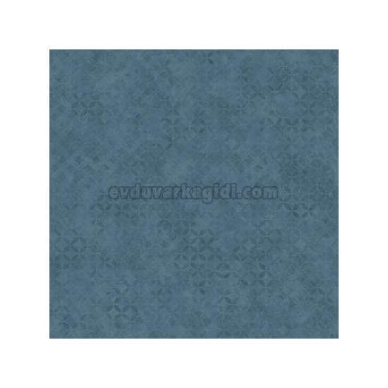 Ugepa (fransız) Hexagone Mavi Geometrik Mermer Desenli L57601 Duvar Kağıdı 5 M²
