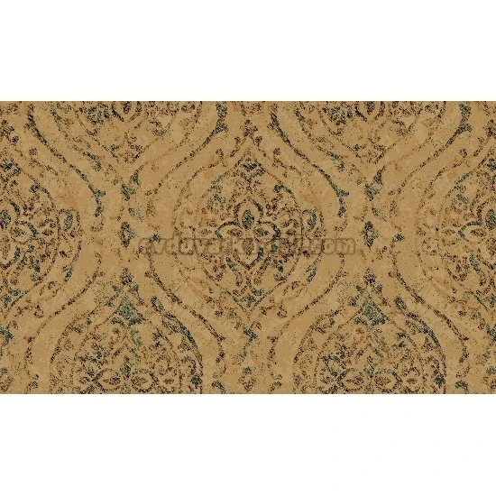 Gmz Vav Collection Kahve Mavi Eskitme Damask Desenli 42325-4 Duvar Kağıdı16.50 M²