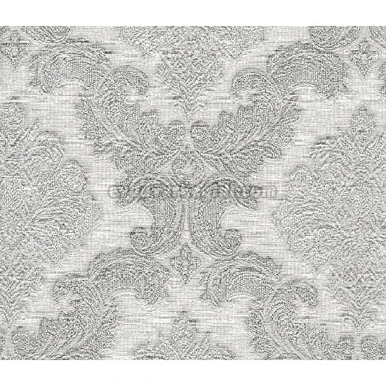 Livart Makro Mix Gri Beyaz Simli Motifli Damask Desenli 725-7 Duvar Kağıdı 16.50 M²