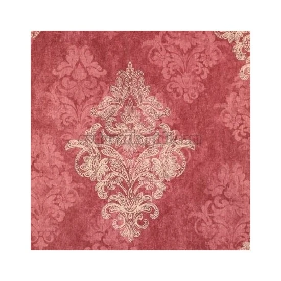 Golden Flamingo Bordo Eskitme Damask Desenli 18154 Duvar Kağıdı 5 M²