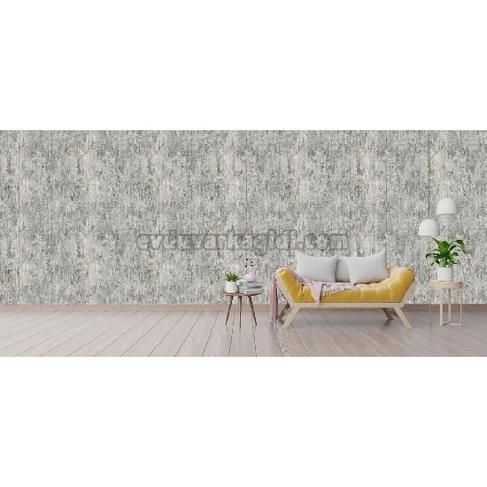 Bella Wallcoverings Gri Siyah Eskitme Düz Desenli RS75144 Duvar Kağıdı 16.50 M²