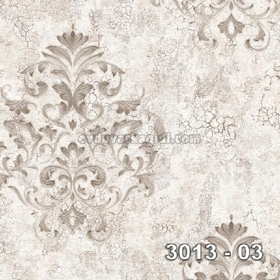 Decowall Armani Krem Kahve Dokulu Damask Desenli 3013-03 Duvar Kağıdı 16.50 M²