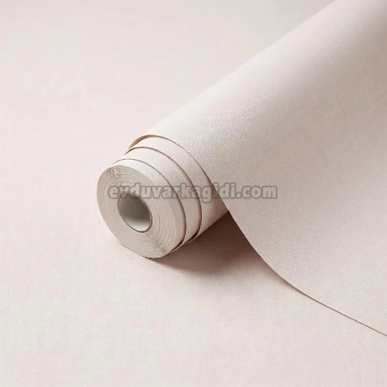 Duka Motto Linen Açık Bej Bej Modern Düz Desenli 28333-3 Duvar Kağıdı 10.60 M²