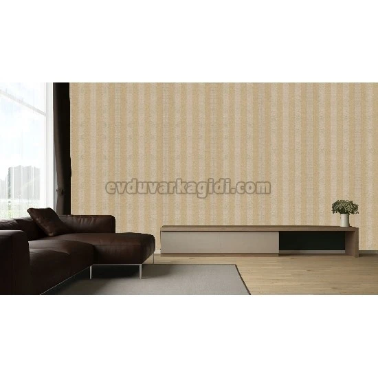 Golden Forever Kahve Sarı Modern Çizgi Desenli 19166 Duvar Kağıdı 5 M²