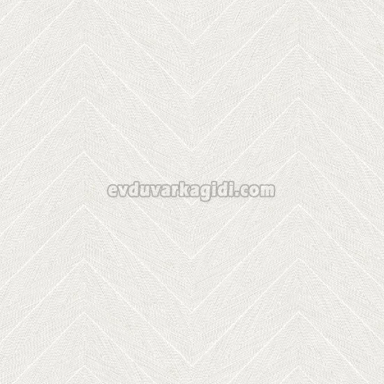 Adawall Octagon Beyaz Geometrik Zigzag Desenli 1204-1 Duvar Kağıdı 10,60 M²