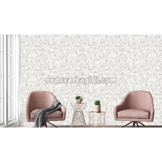 Adawall Roka Beyaz Gri Modern Mermer Desenli 23103-1 Duvar Kağıdı 16.50 M²