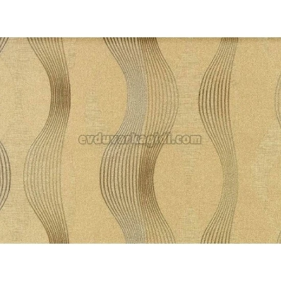Muse Kahve Kahverengi Simli Modern Çizgili Desenli 5031-5 Duvar Kağıdı 16.50 M²