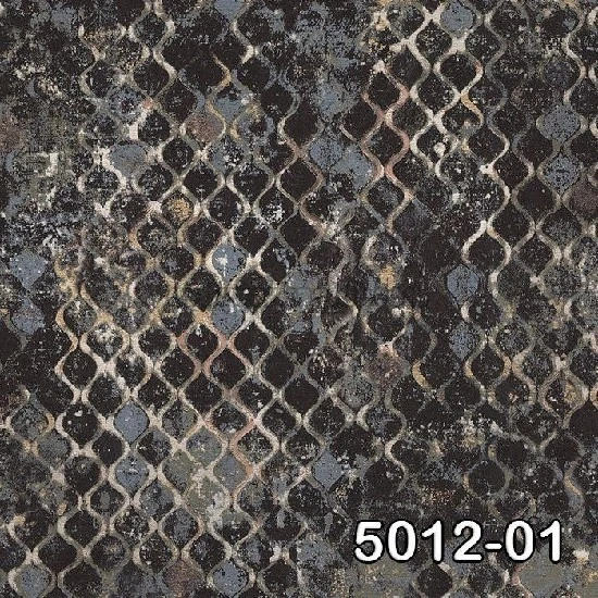 Decowall Retro Bakır Mavi Siyah Eskitme Desenli 5012-01 Duvar Kağıdı 16.50 M²