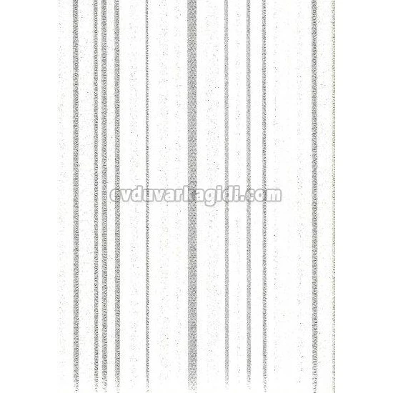Livart Genesis Beyaz Gri Modern Çizgi Desenli 666-5 Duvar Kağıdı 16.50 M²